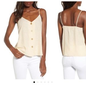 BP Nordstrom striped button down cami M